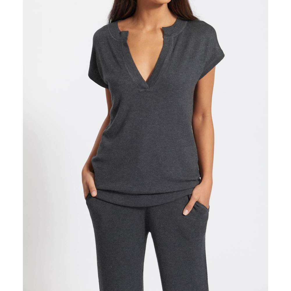 NEW LEIMERE rio tee in charcoal